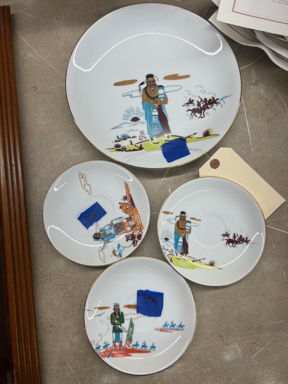 Knox Native American Saucer & Plate