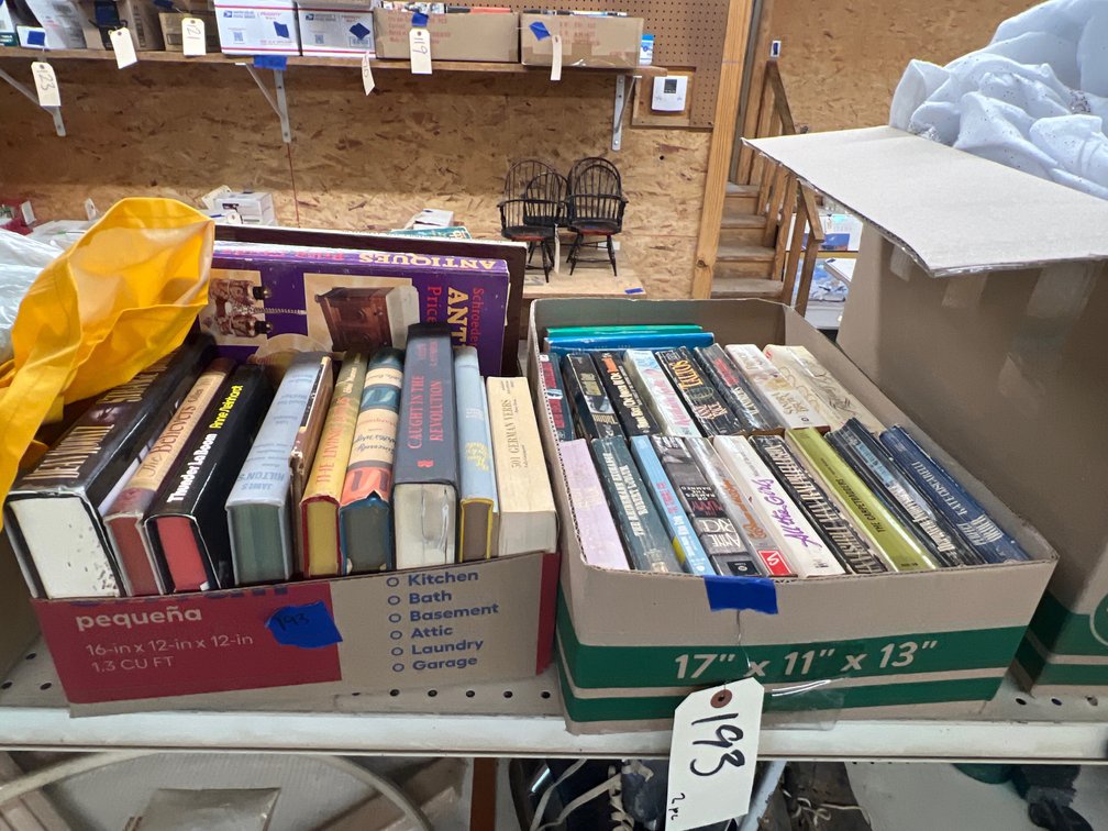 2 Boxes Assorted Books - Hardback & Paperback