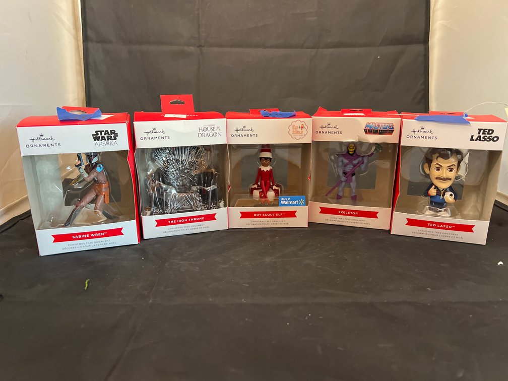 5 Pcs - Hallmark Pop Culture Ornaments NIB