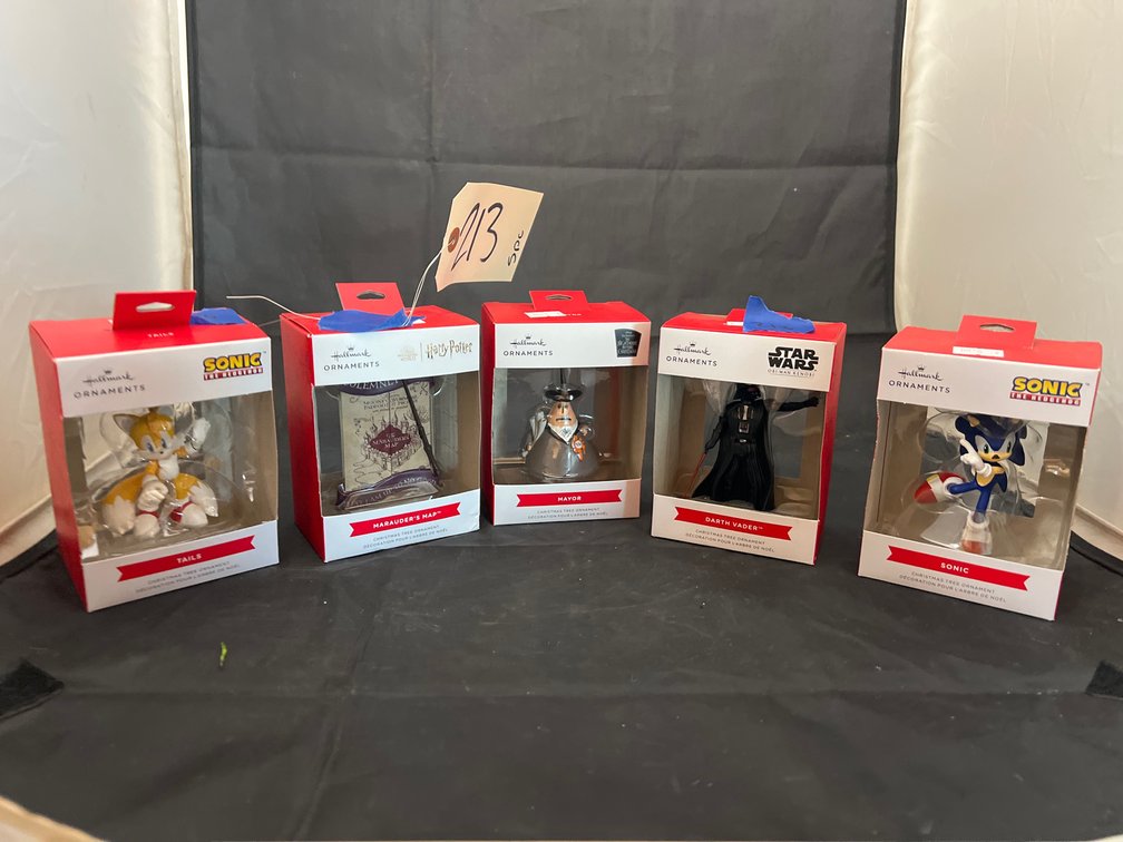 5 Pcs - Hallmark Pop Culture Ornaments NIB