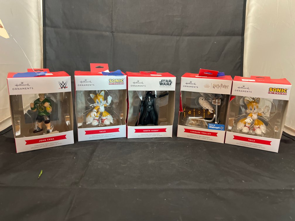 5 Pcs - Hallmark Pop Culture Ornaments NIB