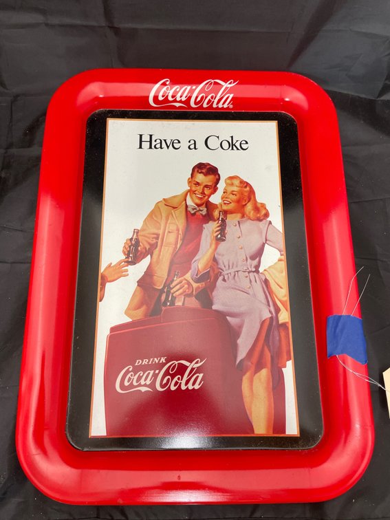 Coca Cola Metal Serving Tray