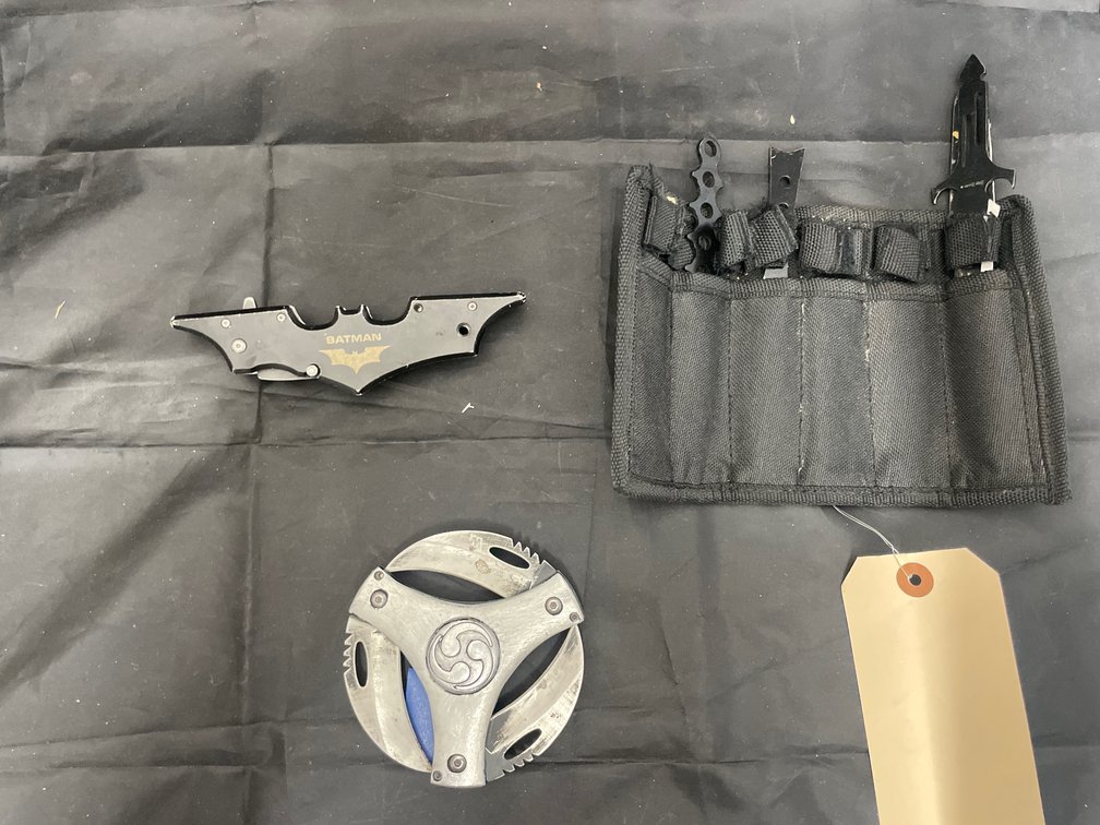 3 Pcs - 3 Blade Folding Knife - Single Blade Batman Knife -
