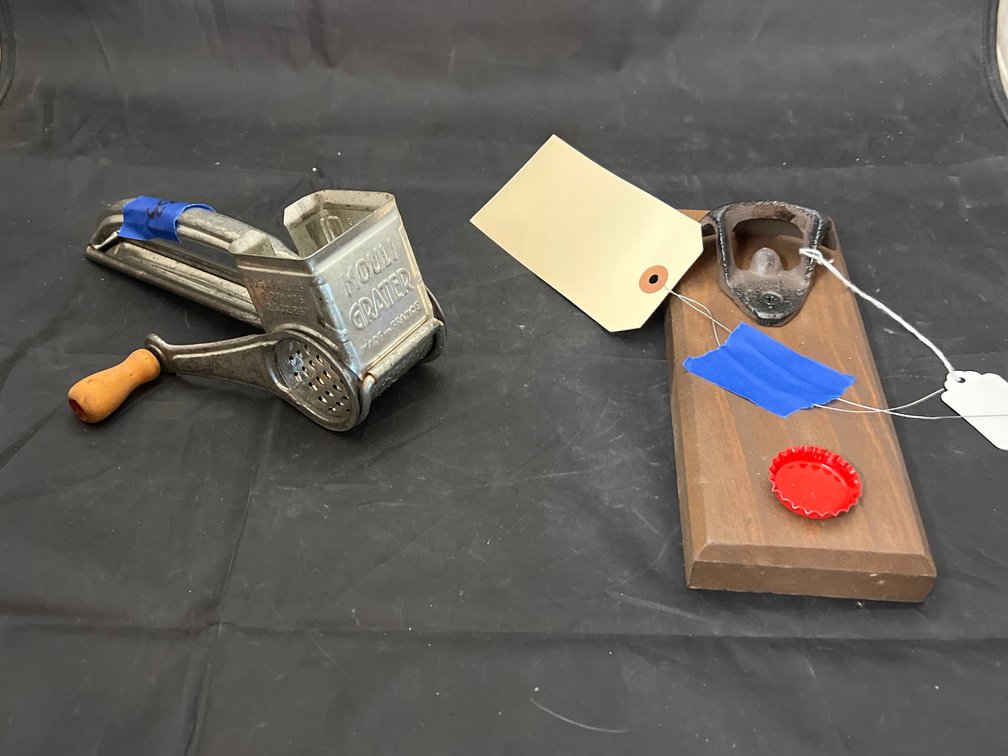 Vintage Cheese Grater & Magnetic Bottle Opener