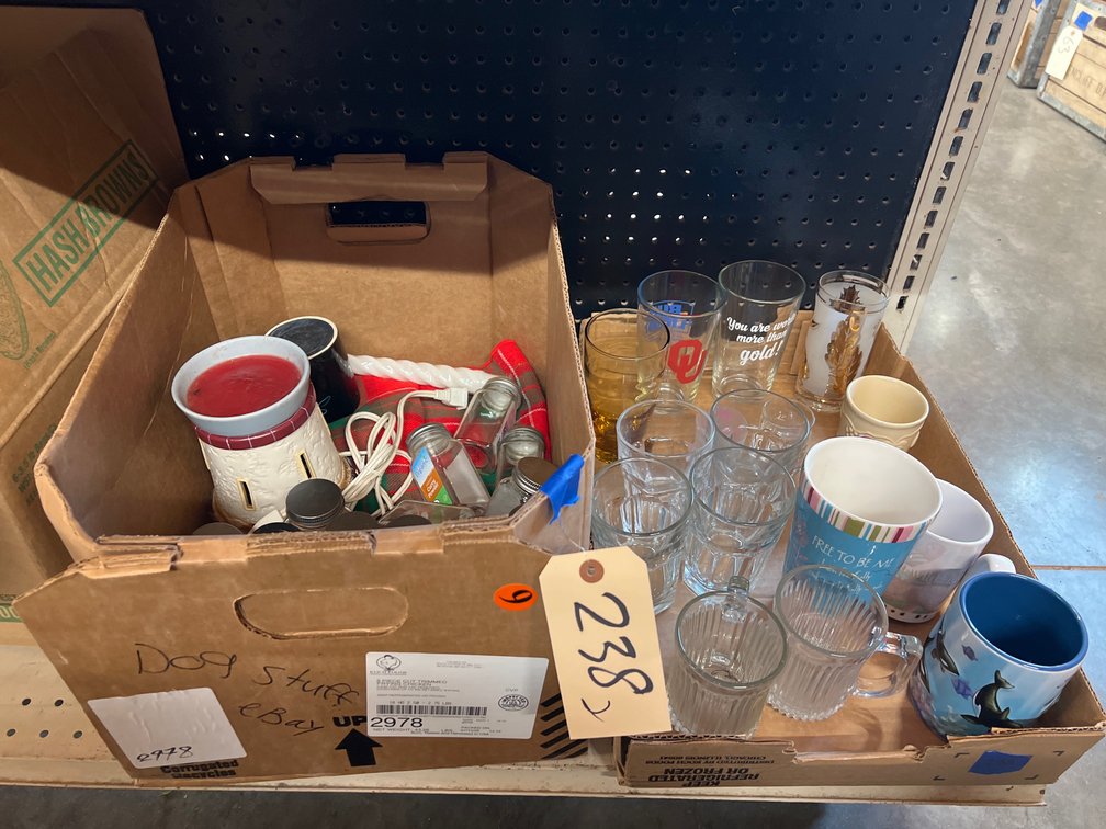2 Boxes - Assorted Tumblers - Glass Spice Bottles - Wax Melt