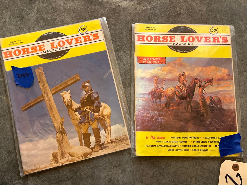 Horse Lover Magazines from 1963 & 1965