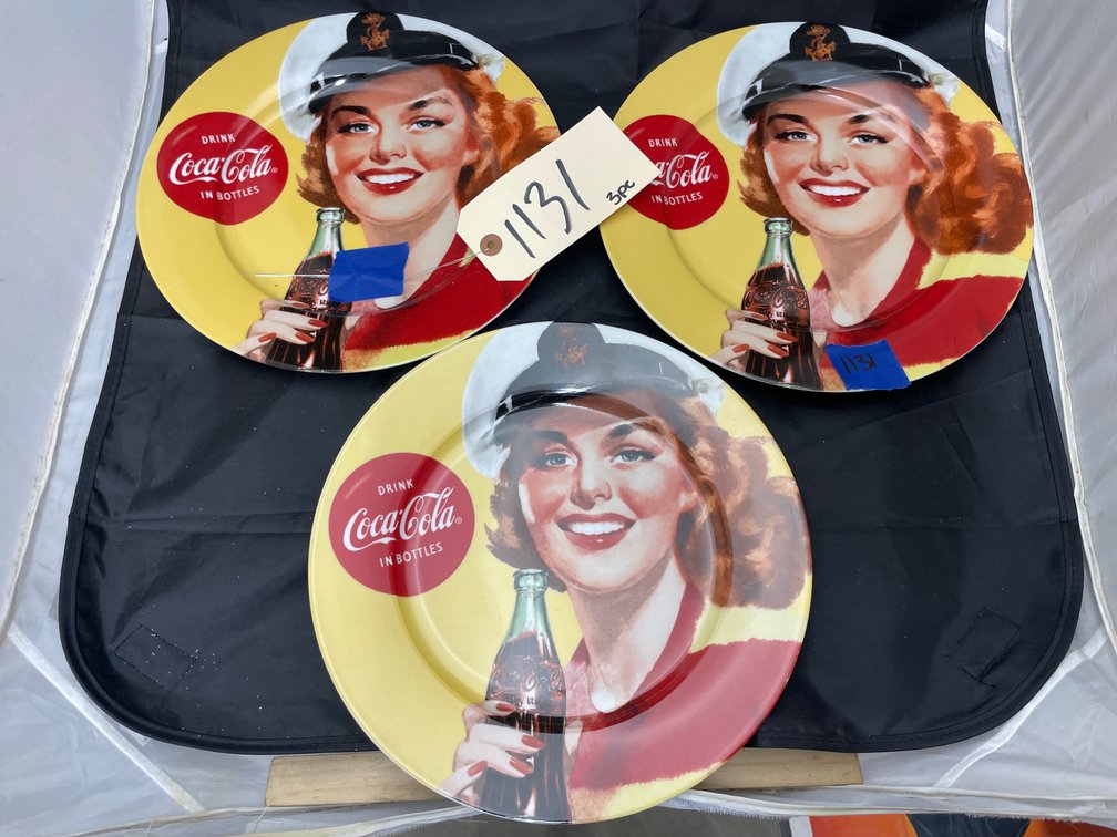 3 Pcs- Coca Cola Decorative Plates
