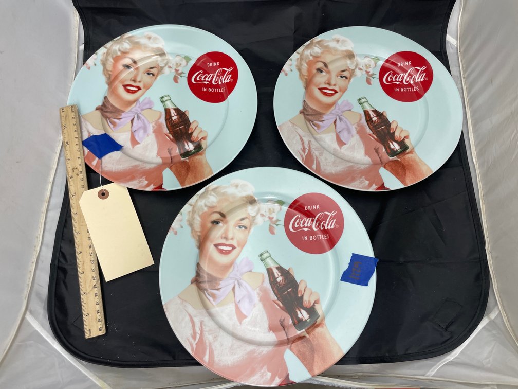 3 Pcs- Coca Cola Decorative Plates