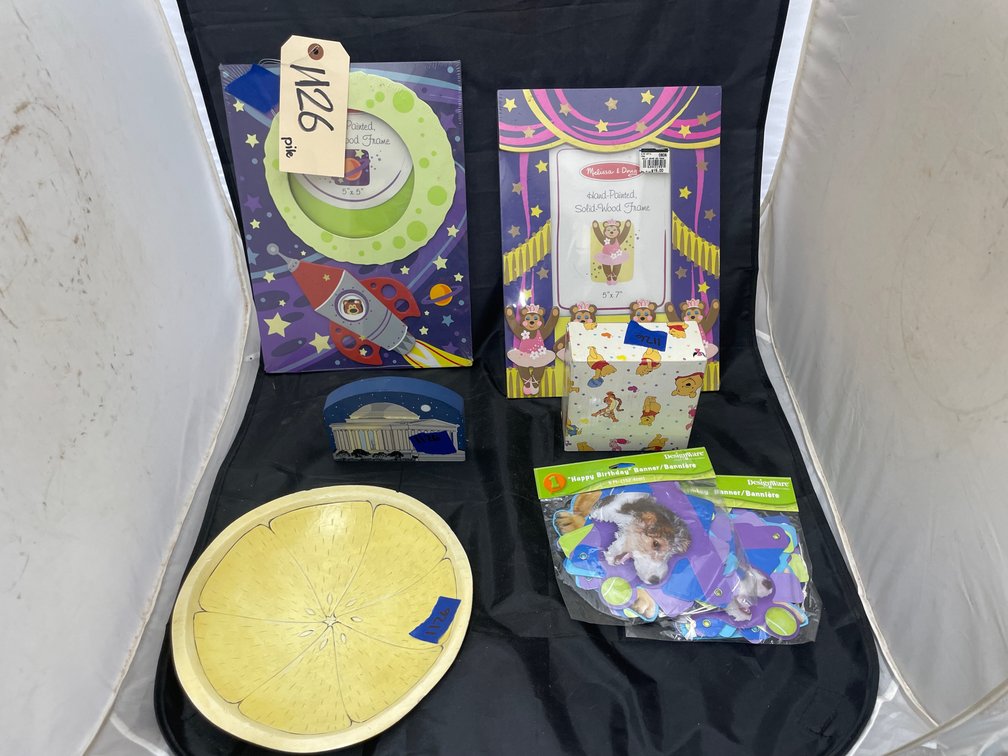 Birthday Banners - Wood Bowl - Pic Frame & More