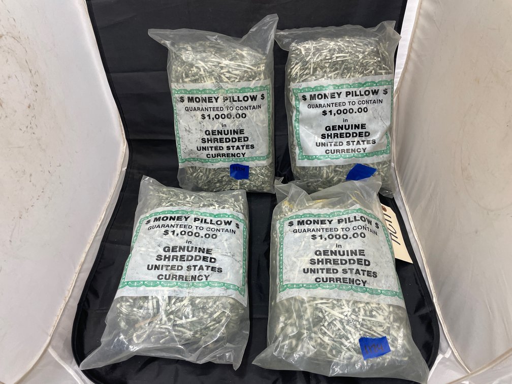 4 Pcs - Shredded Money Pillows