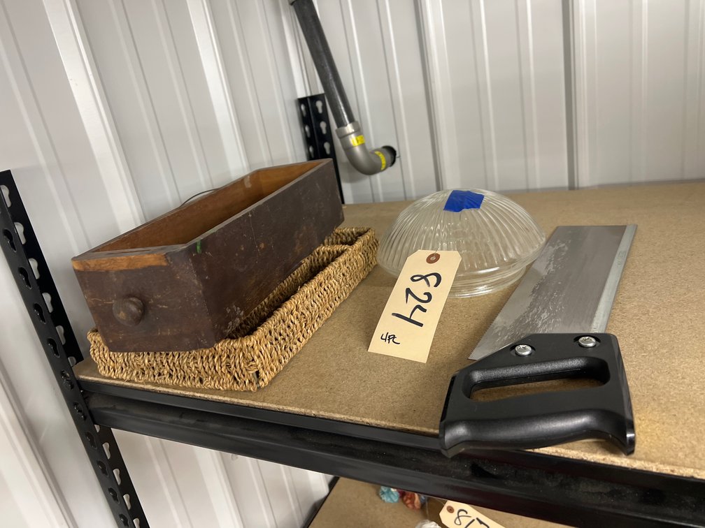 Hand Saw - Light Fixture - Wooden Drawer - Flatware