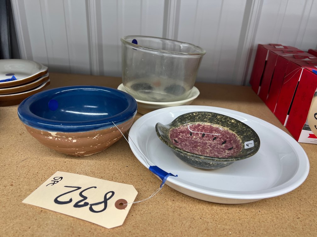 Dog Bowl - Pottery Bowl - Fireking Stand Mixer Bowl