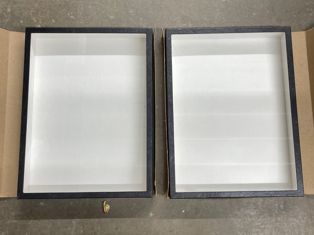 2 Pcs - Shadow Box/Display Cases - NEW 16"x12"x3"