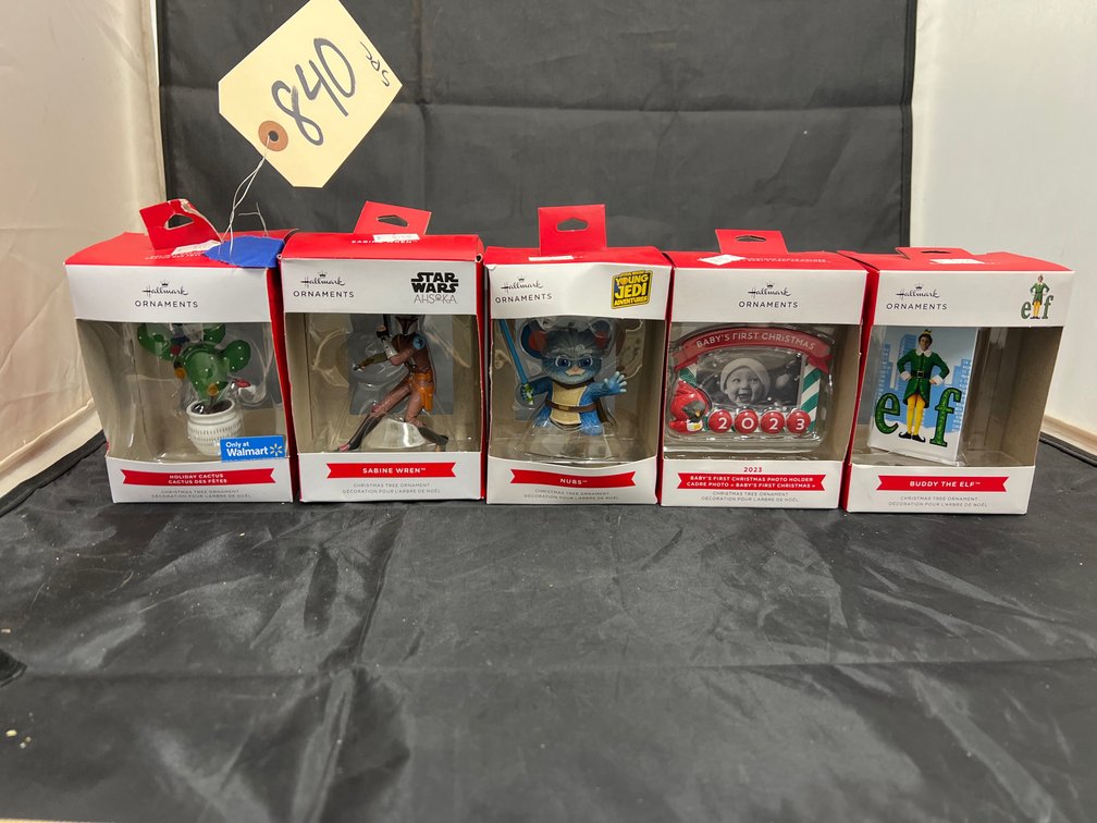 5 Pcs - Hallmark Pop Culture Ornaments