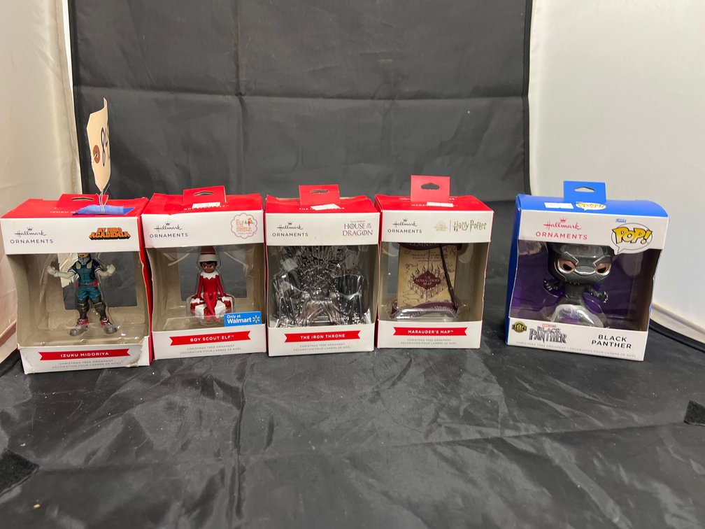 5 Pcs - Hallmark Pop Culture Ornaments