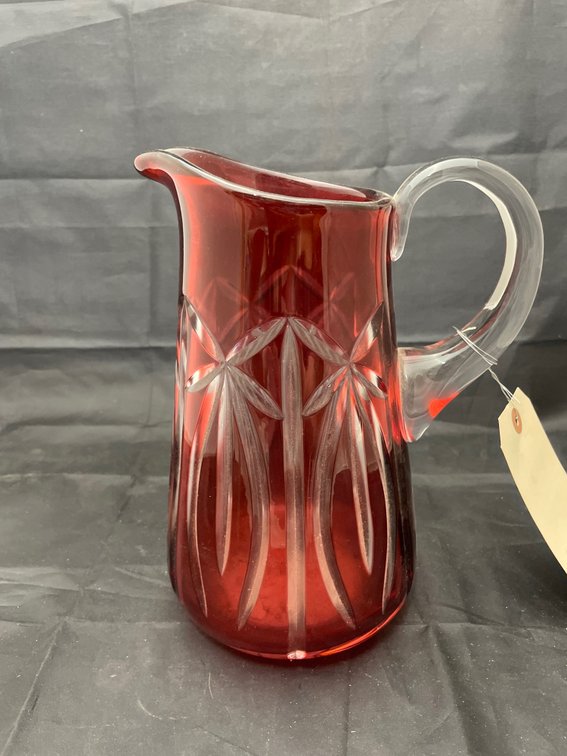 Red Cut to Clear Pitcher