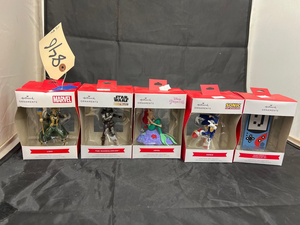 5 Pcs - Hallmark Pop Culture Ornaments