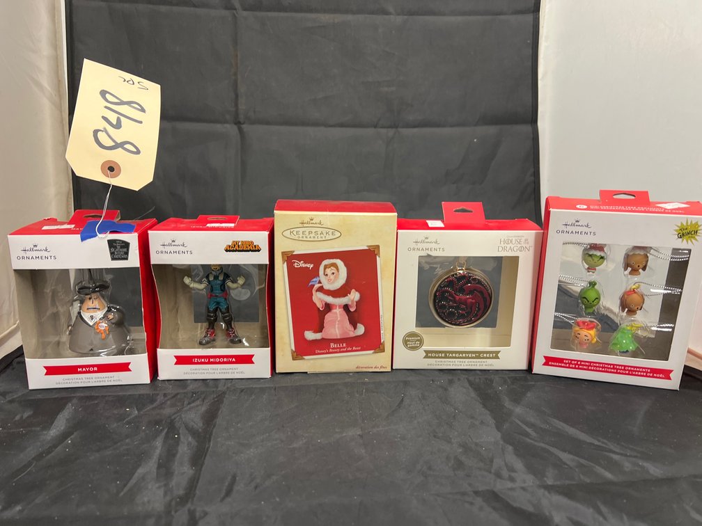 5 Pcs - Hallmark Pop Culture Ornaments