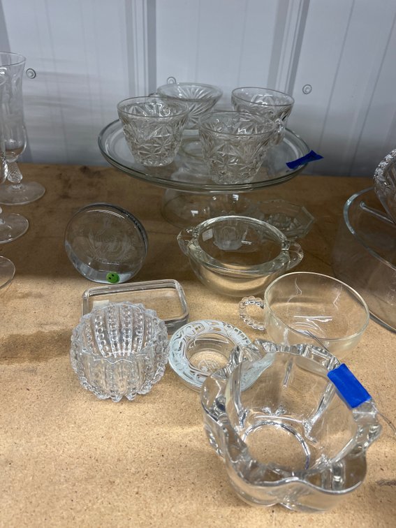Glass Ash Trays - Punch Cups - Paperweights & More