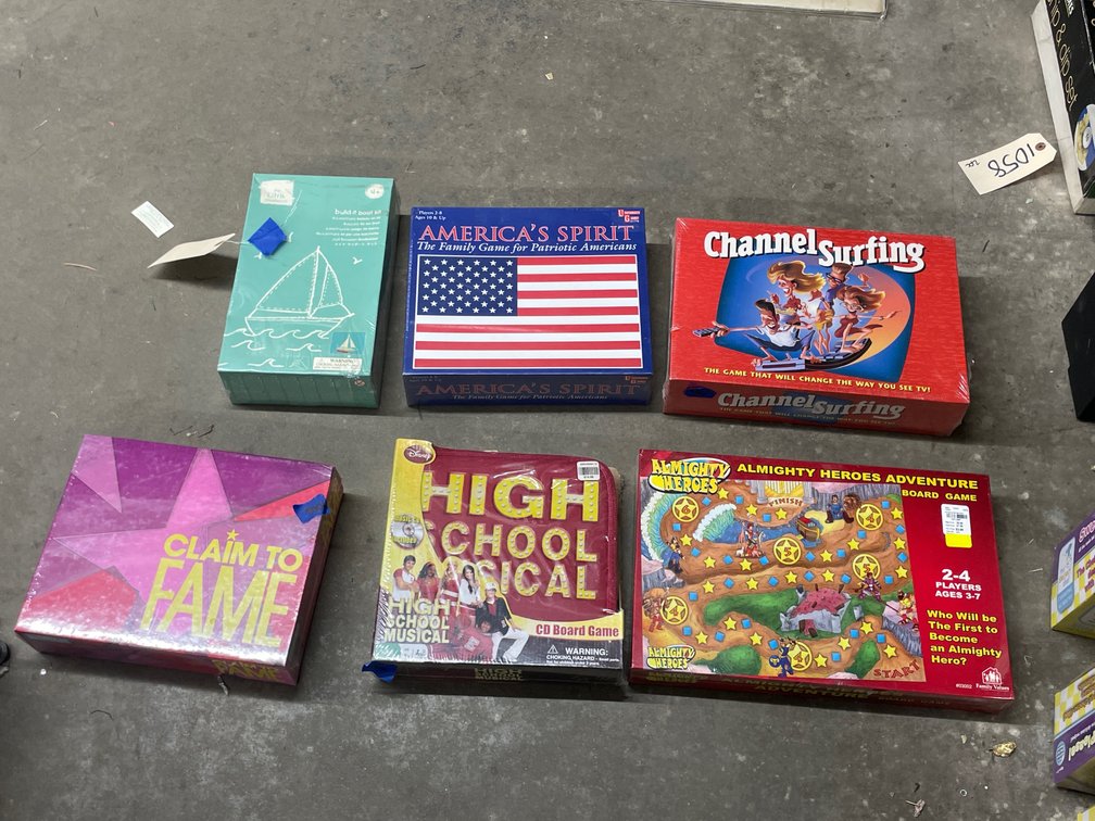 6 Pcs - Assorted Board Games