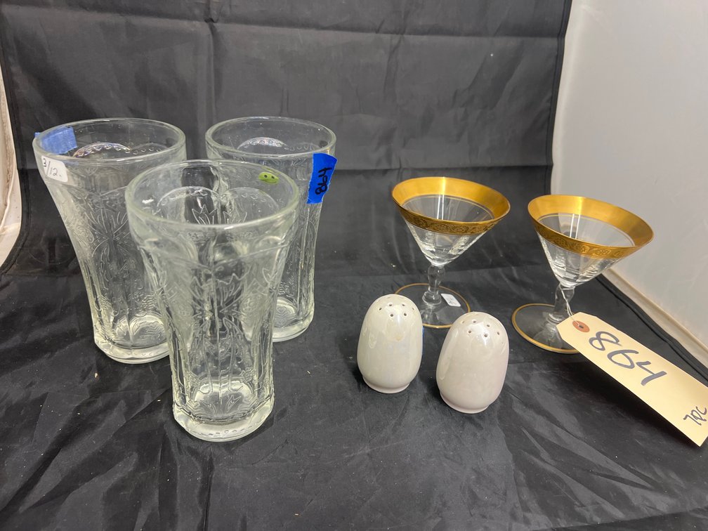 Assorted Stemware - Salt/Peppers - Tumblers