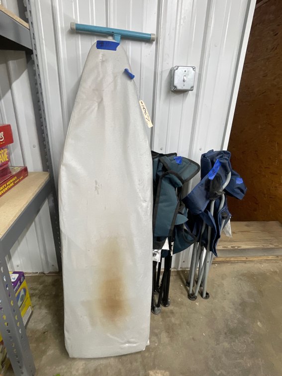 2 Bag Chairs - no bag - Ironing Board w/Cover