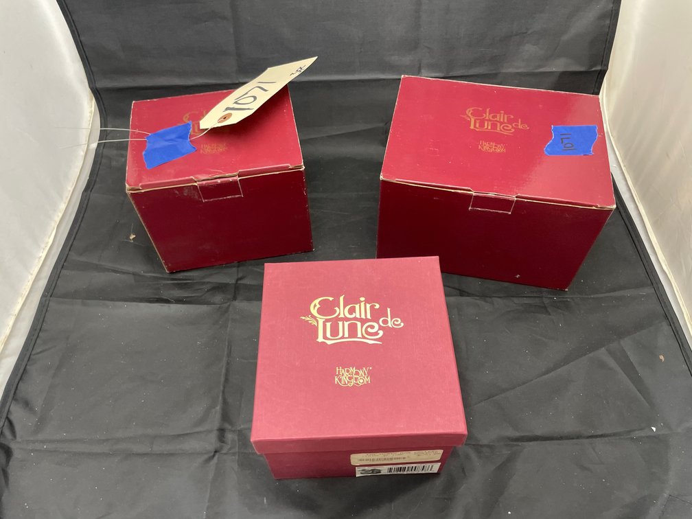 3 Pcs - Claire DeLune Figurines in boxes