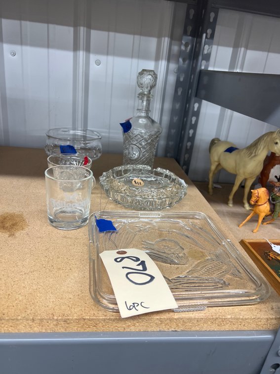 Ash Trays - Decanter w/Stopper - Cups & More