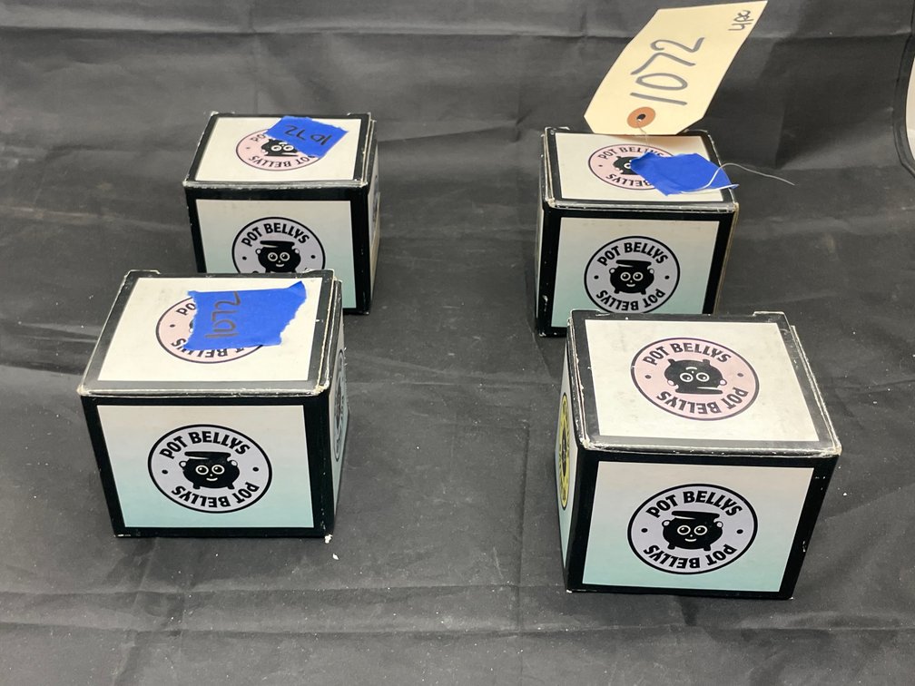 4 Pcs - Potbelly Figurines in boxes