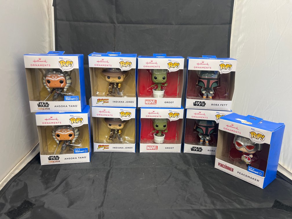9 Pcs - Hallmark Pop Funko Ornaments