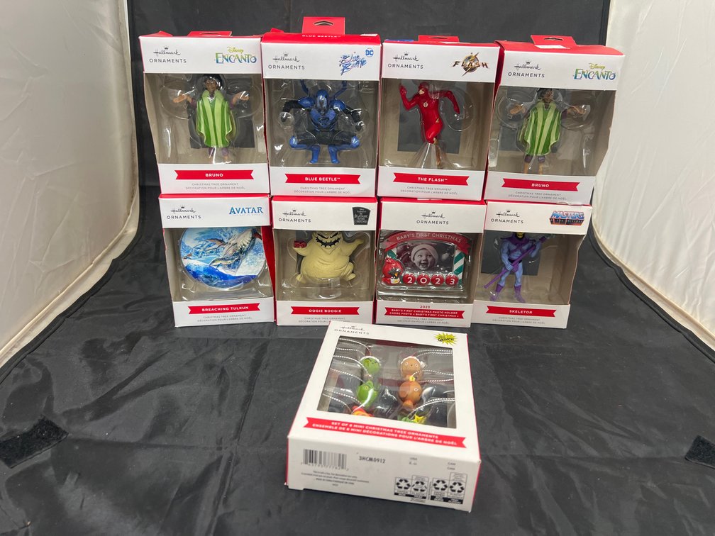 9 Pcs - Hallmark Pop Culture Ornaments