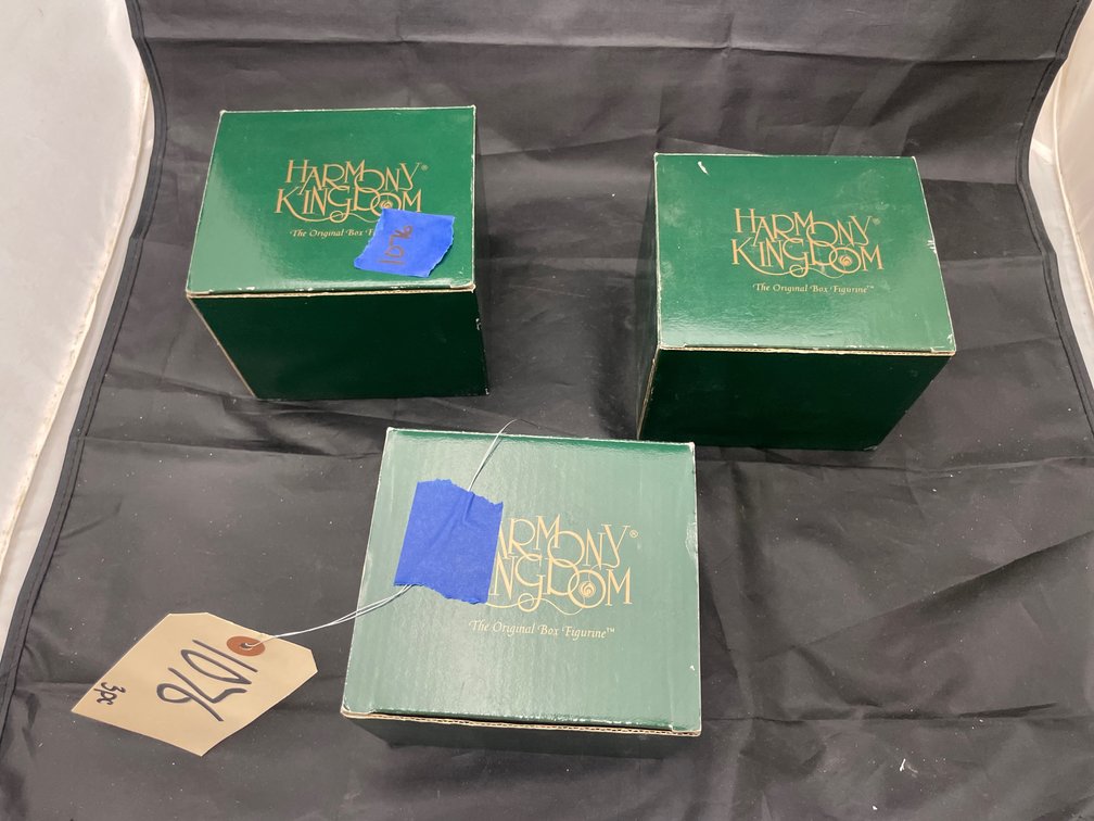 3 Pcs- Harmony Kingdom Figurines in boxes