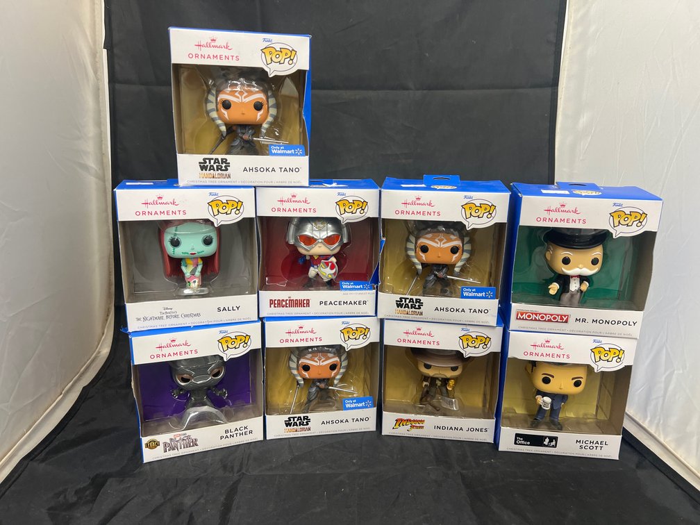 9 Pcs - Hallmark Pop Funko Ornaments