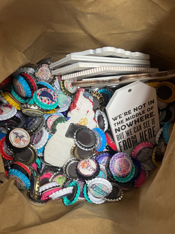 Bag of Bottle Cap Magnets