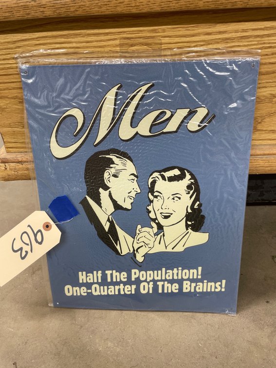 Metal Single Sided Sign 12"x15"