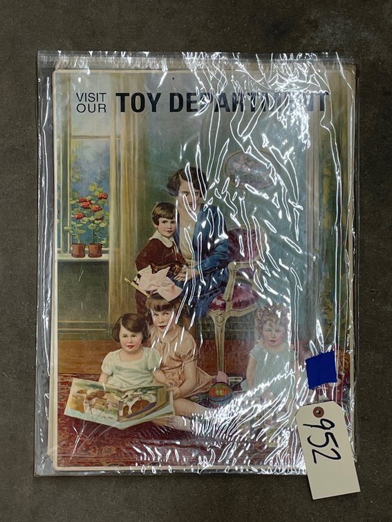 Stack of "Toy Department" Adverts 15"x21"