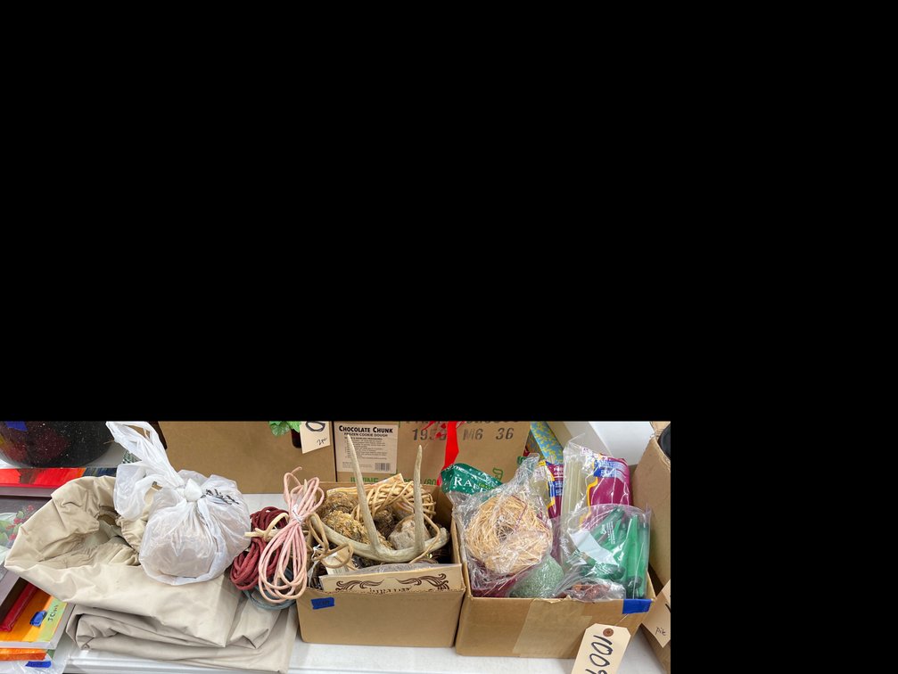 8’ Canvas Table Cover - Twine - Baskets more