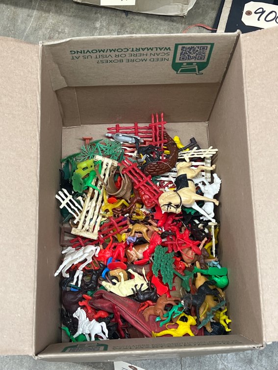 Box of Vintage Farm Animals