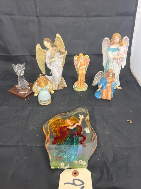 Assorted Angel Figurines & Decor