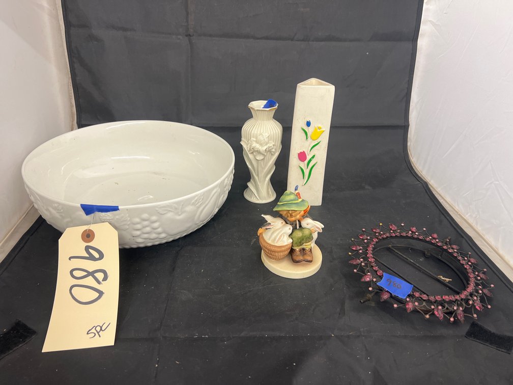 Libbey Bowl - Wooden Vase - Lennox Vase