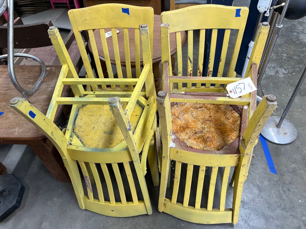 4pc- Wooden Chairs