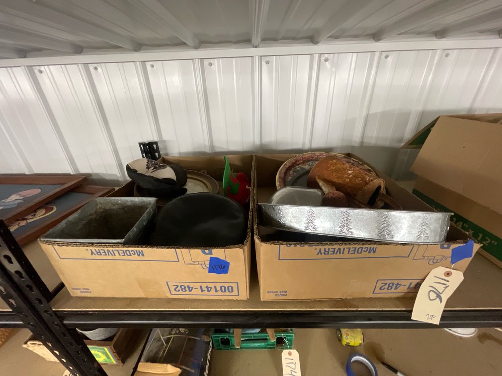2pc - Metal Trays, Water Can, Hats, Belts & More