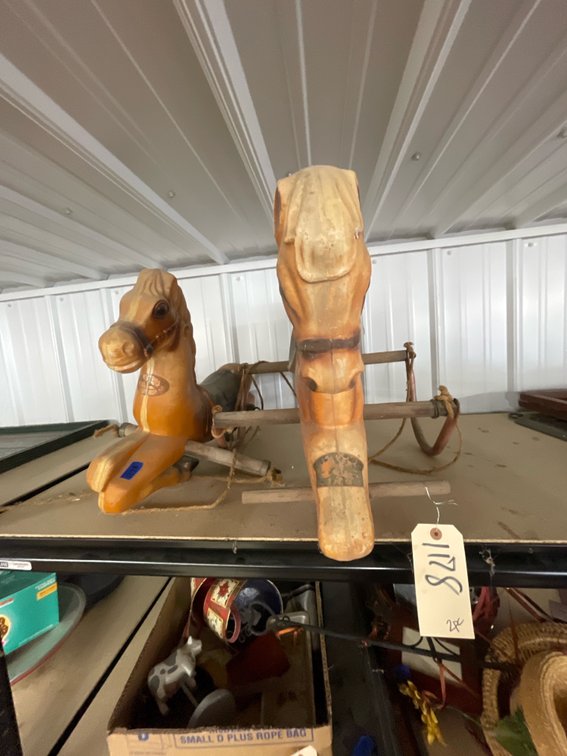 2pc - Vintage Hanging Riding Horses - AS IS
