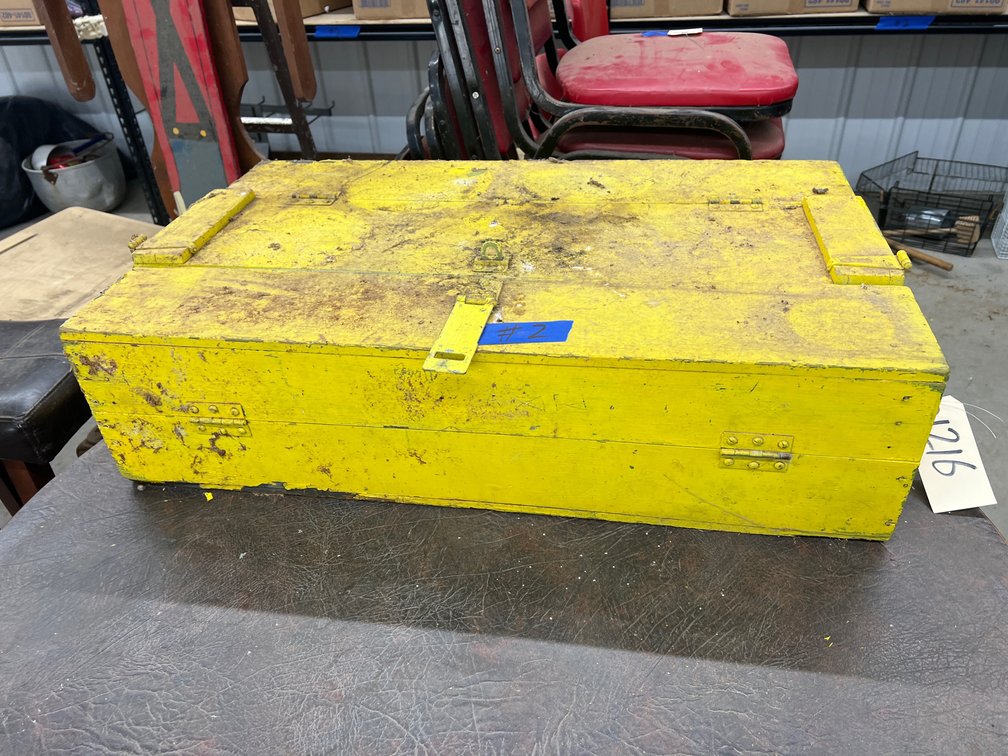 Yellow Wooden Box 20x33x8