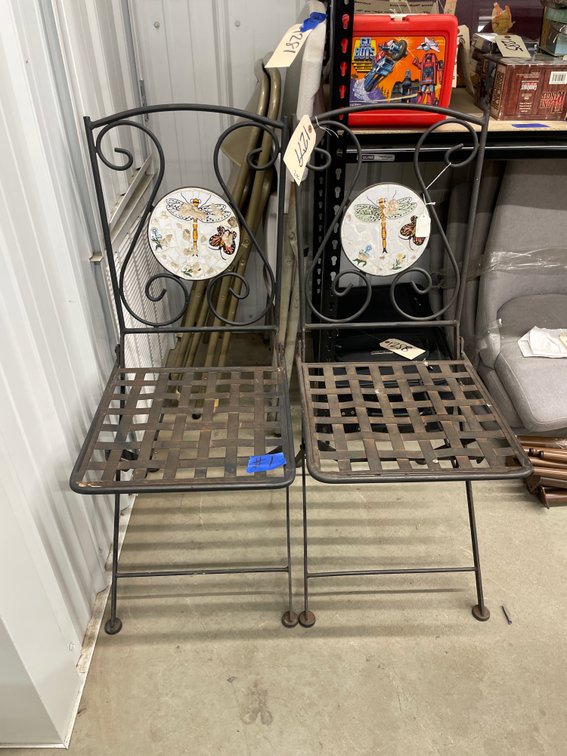 2pc - Metal Folding Chairs