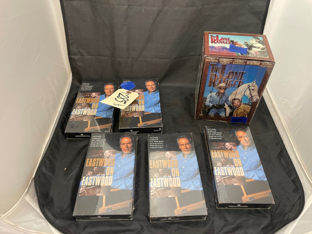 6pc - Lone Ranger VHS Set & Eastwood on Eastwood VHS