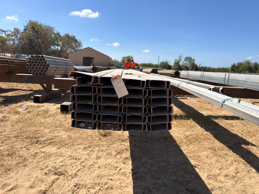 4" x 1.5" x .083" Wall Red Iron C-Purlin - 47 pcs - 25' Lengths