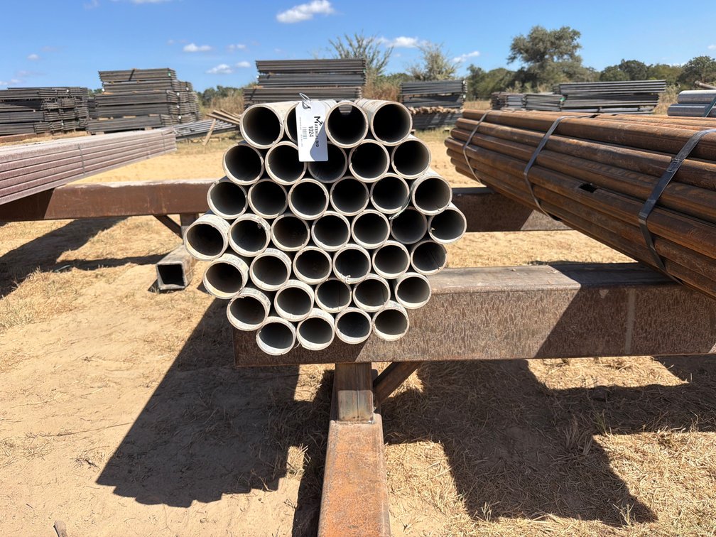 2.875" OD x .165" Wall Galvanized Round Pipe - 37 pcs - 6' Lengths