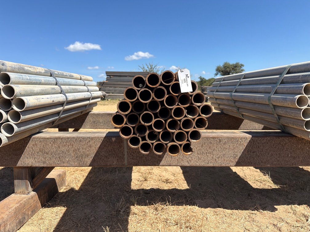 2.375" OD x .190" Wall Round Pipe - 37 pcs - 6'6" Lengths