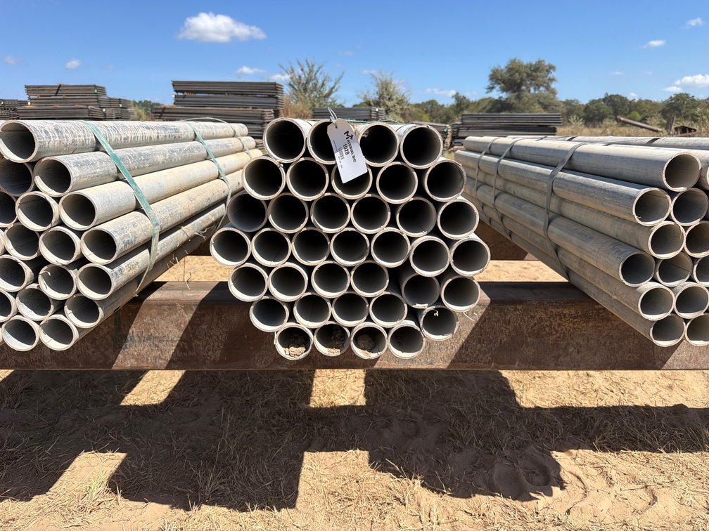 2.875" OD x .165" Wall Galvanized Round Pipe - 37 pcs - 6' Lengths